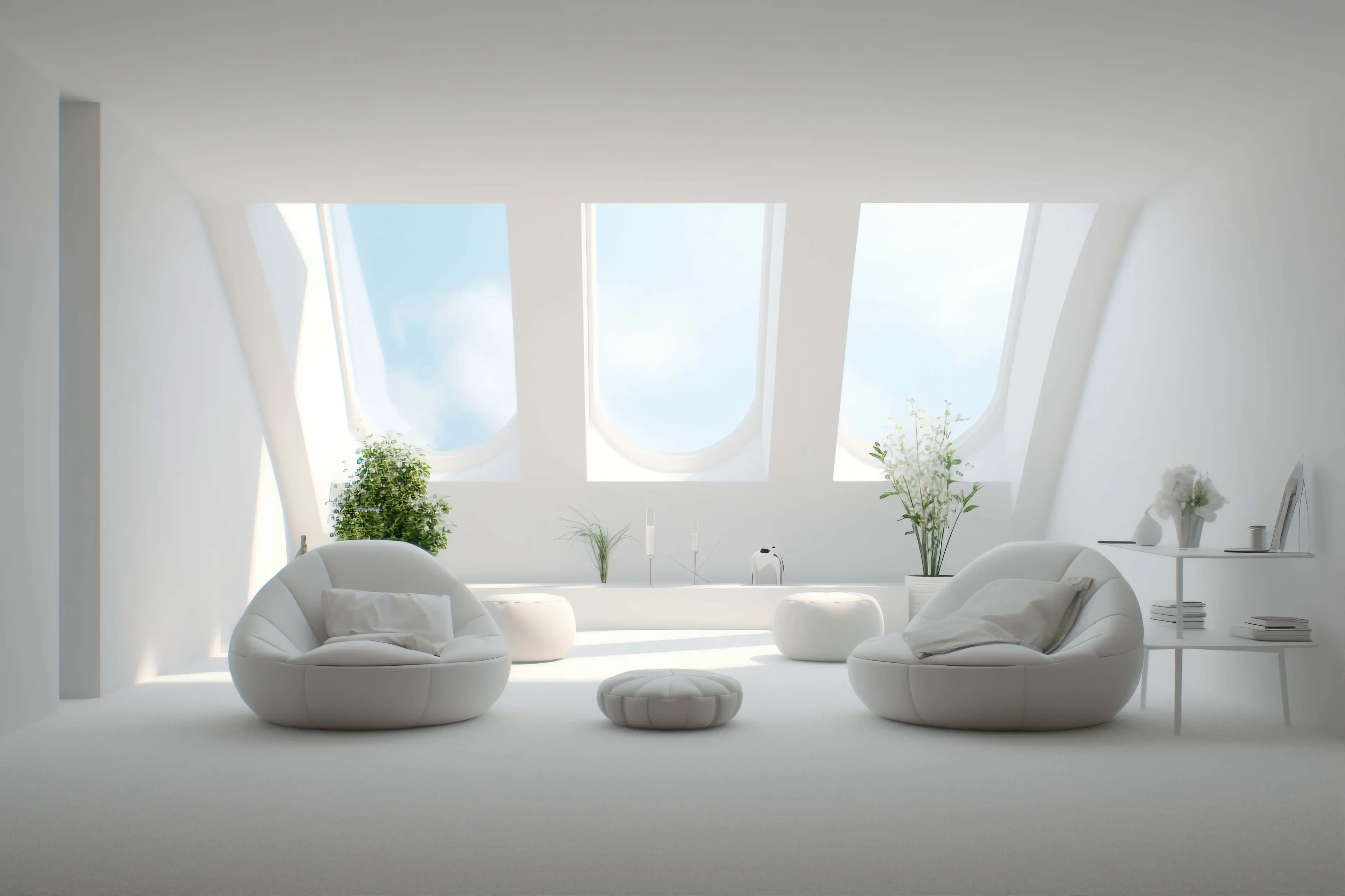 Modern high-rise building