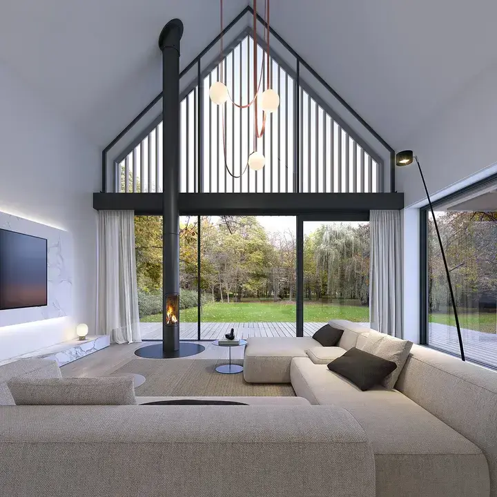 Modern apartment building